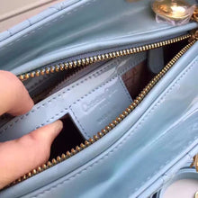 Load image into Gallery viewer, Dior Medium Lady Dior Bag In Celeste Patent Leather
