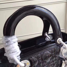 Load image into Gallery viewer, Dior Medium Lady Dior Bag In Black Patent Leather
