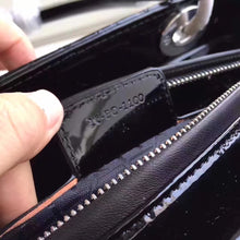 Load image into Gallery viewer, Dior Medium Lady Dior Bag In Black Patent Leather
