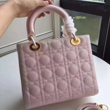 Load image into Gallery viewer, Dior Medium Lady Dior Bag In Pink Patent Leather
