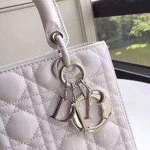 Load image into Gallery viewer, Dior Medium Lady Dior Bag In White Patent Leather
