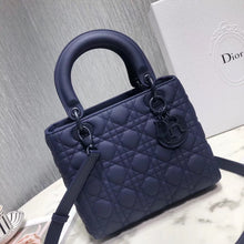 Load image into Gallery viewer, Dior Medium Lady Dior Bag In Indigo Blue Ultra Matte Calfskin
