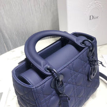 Load image into Gallery viewer, Dior Medium Lady Dior Bag In Indigo Blue Ultra Matte Calfskin
