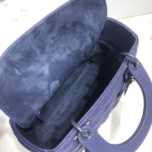 Load image into Gallery viewer, Dior Medium Lady Dior Bag In Indigo Blue Ultra Matte Calfskin
