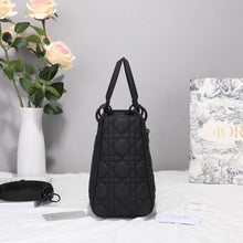 Load image into Gallery viewer, Dior Medium Lady Dior Ultra-Matte So Black Bag
