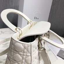 Load image into Gallery viewer, Dior Medium Lady Dior Bag In White Ultra Matte Calfskin
