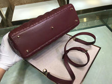 Load image into Gallery viewer, Dior Large Lady Dior Bag In Bordeaux Cannage Lambskin
