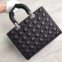 Load image into Gallery viewer, Dior Large Lady Dior Bag In Black Lambskin
