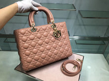 Load image into Gallery viewer, Dior Large Lady Dior Bag In Powder Cannage Lambskin
