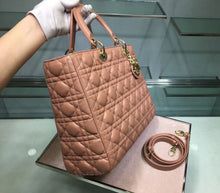 Load image into Gallery viewer, Dior Large Lady Dior Bag In Powder Cannage Lambskin
