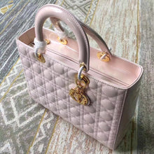 Load image into Gallery viewer, Dior Large Lady Dior Bag In Beige Patent Leather
