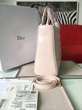 Load image into Gallery viewer, Dior Large Lady Dior Bag In Beige Patent Leather

