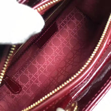 Load image into Gallery viewer, Dior Large Lady Dior Bag In Bordeaux Patent Leather
