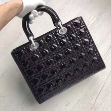 Load image into Gallery viewer, Dior Large Lady Dior Bag In Black Patent Leather
