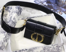 Load image into Gallery viewer, Dior 30 Montaigne Box Bag In Black Lambskin
