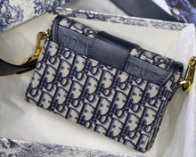 Load image into Gallery viewer, Dior 30 Montaigne Box Bag In Blue Oblique Canvas
