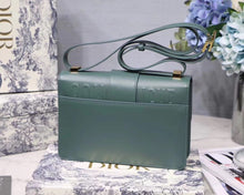 Load image into Gallery viewer, Dior 30 Montaigne Shoulder Bag In Storm Blue Calfskin
