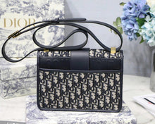 Load image into Gallery viewer, Dior 30 Montaigne Bag In Blue Oblique Jacquard Canvas
