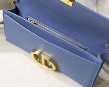 Load image into Gallery viewer, Dior 30 Montaigne Clutch Bag In Denim Blue Calfskin
