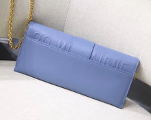 Load image into Gallery viewer, Dior 30 Montaigne Clutch Bag In Denim Blue Calfskin
