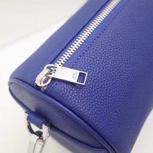 Load image into Gallery viewer, Dior Roller Pouch In Blue Grained Calfskin
