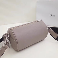 Load image into Gallery viewer, Dior Roller Pouch In Grey Grained Calfskin
