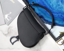 Load image into Gallery viewer, Dior Mini Saddle Bag In Black Ultra Matte Leather

