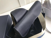 Load image into Gallery viewer, Dior Men&#39;s Saddle Belt Bag In Navy Grained Calfskin
