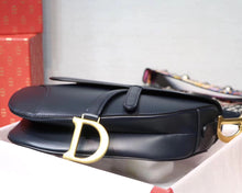 Load image into Gallery viewer, Dior Saddle Bag In Navy Blue Calfskin
