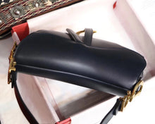 Load image into Gallery viewer, Dior Saddle Bag In Navy Blue Calfskin
