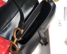 Load image into Gallery viewer, Dior Saddle Bag In Black Calfskin
