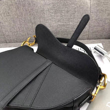 Load image into Gallery viewer, Dior Saddle Bag In Black Grained Calfskin
