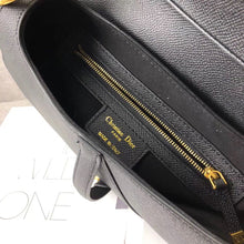 Load image into Gallery viewer, Dior Saddle Bag In Black Grained Calfskin
