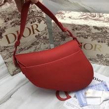Load image into Gallery viewer, Dior Saddle Bag In Cherry Red Matte Calfskin
