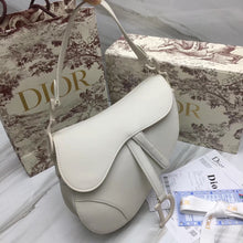 Load image into Gallery viewer, Dior Saddle Bag In White Matte Calfskin
