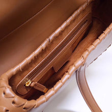 Load image into Gallery viewer, Dior Saddle Bag In Brown Calfskin With Threaded Edges
