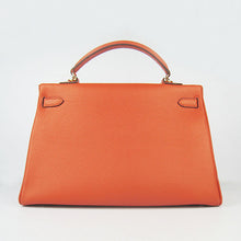 Load image into Gallery viewer, Hermes Kelly 35cm Togo Leather Handbag Orange/Golden
