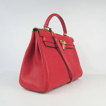 Load image into Gallery viewer, Hermes Kelly 32cm Togo Leather Handbag Red/Golden
