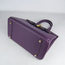 Load image into Gallery viewer, Hermes Birkin 30cm Togo leather Handbags purple golden
