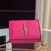 Load image into Gallery viewer, Yves Saint Laurent Small Monogram Satchel Bag In Rosy Leather
