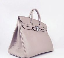 Load image into Gallery viewer, Hermes Birkin 35cm Togo Leather Handbags 6099 Grey Silver
