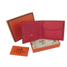 Load image into Gallery viewer, Hermes Wallet H014 Ladies Wallet Red
