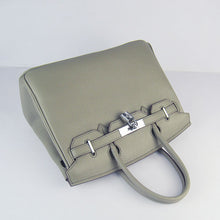 Load image into Gallery viewer, Hermes Birkin 30cm Togo Leather Handbags Dark Grey Silver
