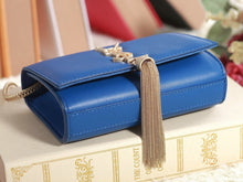Load image into Gallery viewer, Yves Saint Laurent Mini Monogramme Bag In Original Leather Blue
