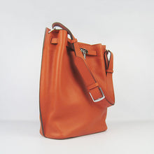 Load image into Gallery viewer, Hermes Nappa Leather Shoulder Bag H2804 orange Silver
