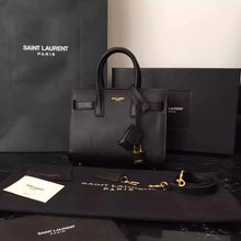 Load image into Gallery viewer, Yves Saint Laurent Nano Sac De Jour Bag In Black Leather

