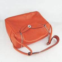 Load image into Gallery viewer, Hermes Lindy 34cm handbag 6208 orange Silver
