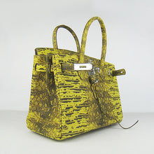 Load image into Gallery viewer, Hermes Birkin 6088 Ladies Lizard Leather Yellow Bag
