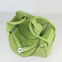 Load image into Gallery viewer, Hermes Lindy 34cm handbag 6208 green Silver
