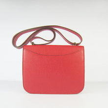 Load image into Gallery viewer, Hermes Constance Cowskin Leather Bag H017 red golden
